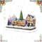 Glitzhome® 15.25" Christmas Oversized Resin Lighted Table Village Decor